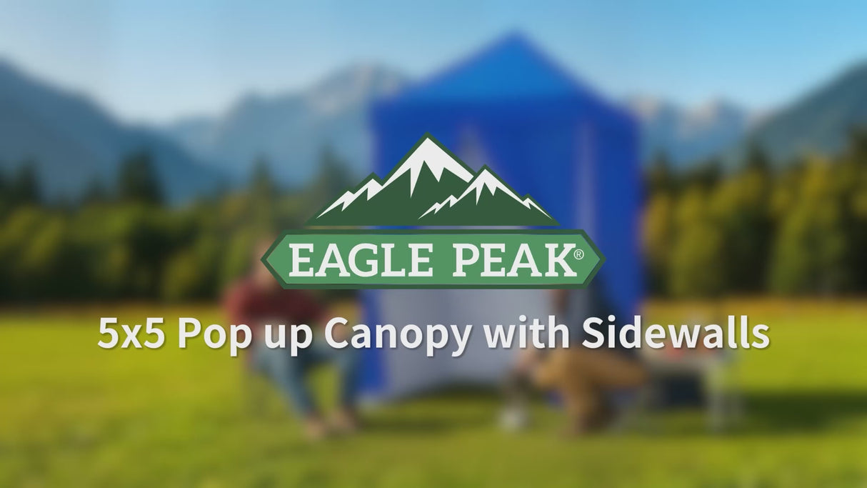 5x5 Instant Canopy with 4-Side Wall Panels