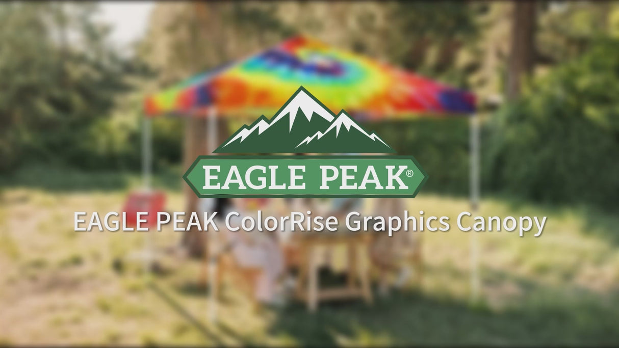 ColorRise Graphics Easy Setup 10x10 Pop Up Canopy Tent with Digital Printed Brown Cow Print