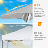 Replacement Canopy Cover with Air Vent for 10x10 Pop Up Canopy Tent, Top Only - Eagle Peak Custom Canopy Tent