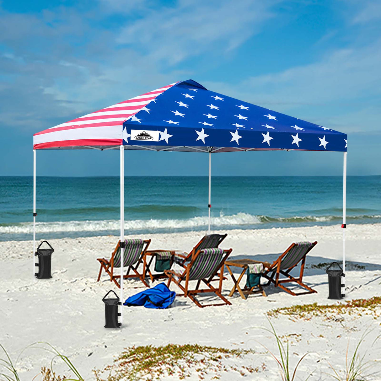 Replacement Canopy Cover with Air Vent for 10x10 Pop Up Canopy Tent, Top Only - Eagle Peak Custom Canopy Tent