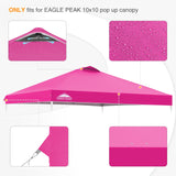 Replacement Canopy Cover with Air Vent for 10x10 Pop Up Canopy Tent, Top Only - Eagle Peak Custom Canopy Tent