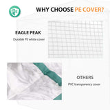 Replacement Cover for 12x8 Portable Walk - in Pop up Greenhouse(Frame Not Included) - Eagle Peak Custom Canopy Tent