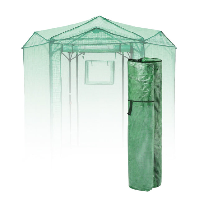 Replacement Cover for 6.6x6.6 ft Hexagon Pop up Greenhouse - Eagle Peak