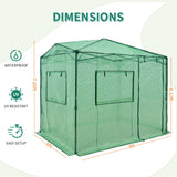 Replacement Cover for 8x6 Portable Walk - in Pop up Greenhouse - Eagle Peak