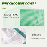 Replacement Cover for 8x8 Portable Walk - in Pop up Greenhouse(Frame Not Included) - Eagle Peak