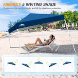 Slant Leg Pop up Canopy Tent, 10x10 Base 8x8 Top - Eagle Peak Custom Canopy Tent