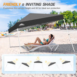 Slant Leg Pop up Canopy Tent, 10x10 Base 8x8 Top - Eagle Peak Custom Canopy Tent