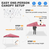 Slant Leg Pop up Canopy Tent, 10x10 Base 8x8 Top - Eagle Peak®