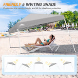 Slant Leg Pop up Canopy Tent, 10x10 Base 8x8 Top - Eagle Peak Custom Canopy Tent
