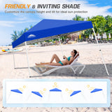 Slant Leg Pop up Canopy Tent, 10x10 Base 8x8 Top - Eagle Peak Custom Canopy Tent