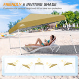 Slant Leg Pop up Canopy Tent, 10x10 Base 8x8 Top - Eagle Peak Custom Canopy Tent