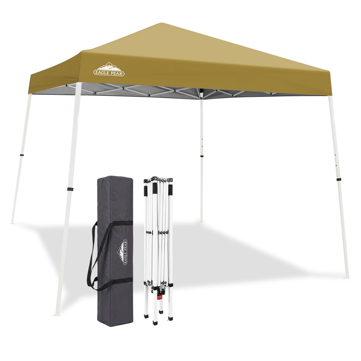 Slant Leg Pop up Canopy Tent, 10x10 Base 8x8 Top - Eagle Peak®