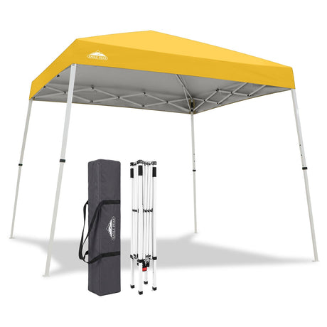 Slant Leg Pop up Canopy Tent, 10x10 Base 8x8 Top - Eagle Peak®