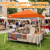 Slant Leg Pop up Canopy Tent, 10x10 Base 8x8 Top - Eagle Peak®
