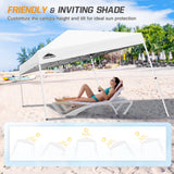 Slant Leg Pop up Canopy Tent, 10x10 Base 8x8 Top - Eagle Peak Custom Canopy Tent