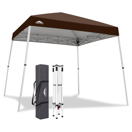 Slant Leg Pop up Canopy Tent, 10x10 Base 8x8 Top - Eagle Peak®