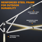 Slant Leg Pop up Canopy Tent, 10x10 Base 8x8 Top - Eagle Peak®