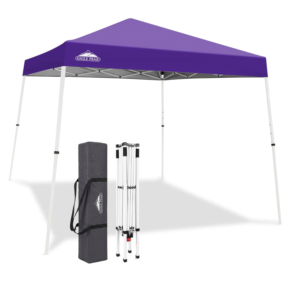 Slant Leg Pop up Canopy Tent, 10x10 Base 8x8 Top - Eagle Peak®