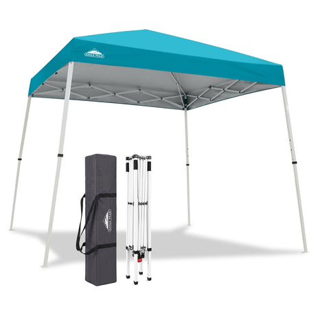 Slant Leg Pop up Canopy Tent, 10x10 Base 8x8 Top - Eagle Peak®