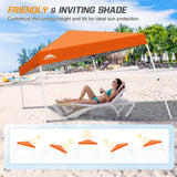 Slant Leg Pop up Canopy Tent, 10x10 Base 8x8 Top - Eagle Peak Custom Canopy Tent