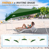 Slant Leg Pop up Canopy Tent, 10x10 Base 8x8 Top - Eagle Peak Custom Canopy Tent