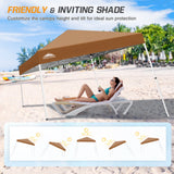 Slant Leg Pop up Canopy Tent, 10x10 Base 8x8 Top - Eagle Peak Custom Canopy Tent