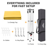 Slant Leg Pop up Canopy Tent, 10x10 Base 8x8 Top - Eagle Peak®