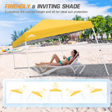 Slant Leg Pop up Canopy Tent, 10x10 Base 8x8 Top - Eagle Peak Custom Canopy Tent