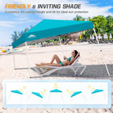 Slant Leg Pop up Canopy Tent, 10x10 Base 8x8 Top - Eagle Peak Custom Canopy Tent