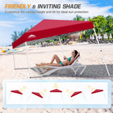 Slant Leg Pop up Canopy Tent, 10x10 Base 8x8 Top - Eagle Peak Custom Canopy Tent