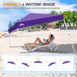 Slant Leg Pop up Canopy Tent, 10x10 Base 8x8 Top - Eagle Peak Custom Canopy Tent