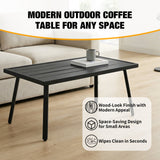 Small Patio Side Table/Coffee Table, Square/Rectangle - Eagle Peak®