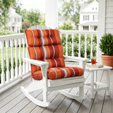 Tufted Outdoor/Indoor High Back Patio Chair Cushion, Set of 1, 46'' x 22'' - Eagle Peak