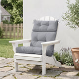 Tufted Outdoor/Indoor High Back Patio Chair Cushion, Set of 1, 46'' x 22'' - Eagle Peak