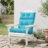 Tufted Outdoor/Indoor High Back Patio Chair Cushion, Set of 1, 46'' x 22'' - Eagle Peak