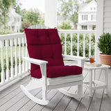 Tufted Outdoor/Indoor High Back Patio Chair Cushion, Set of 1, 46'' x 22'' - Eagle Peak