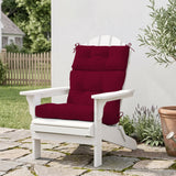 Tufted Outdoor/Indoor High Back Patio Chair Cushion, Set of 1, 46'' x 22'' - Eagle Peak
