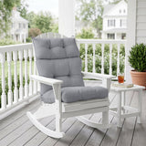 Tufted Outdoor/Indoor High Back Patio Chair Cushion, Set of 1, 46'' x 22'' - Eagle Peak
