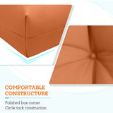 Tufted Outdoor/Indoor High Back Patio Chair Cushion, Set of 2, 46'' x 22'' - Eagle Peak Custom Canopy Tent