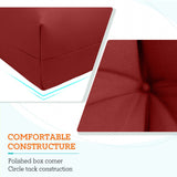 Tufted Outdoor/Indoor High Back Patio Chair Cushion, Set of 2, 46'' x 22'' - Eagle Peak Custom Canopy Tent