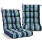 Tufted Outdoor/Indoor High Back Patio Chair Cushion, Set of 2, 46'' x 22'' - Eagle Peak Custom Canopy Tent