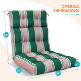 Tufted Outdoor/Indoor High Back Patio Chair Cushion, Set of 2, 46'' x 22'' - Eagle Peak Custom Canopy Tent