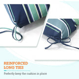 Tufted Outdoor/Indoor High Back Patio Chair Cushion, Set of 2, 46'' x 22'' - Eagle Peak Custom Canopy Tent