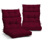 Tufted Outdoor/Indoor High Back Patio Chair Cushion, Set of 2, 46'' x 22'' - Eagle Peak Custom Canopy Tent