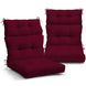 Tufted Outdoor/Indoor High Back Patio Chair Cushion, Set of 2, 46'' x 22'' - Eagle Peak Custom Canopy Tent