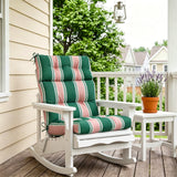 Tufted Outdoor/Indoor High Back Patio Chair Cushion, Set of 2, 46'' x 22'' - Eagle Peak