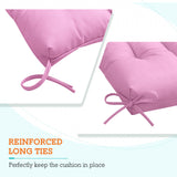 Tufted Outdoor/Indoor High Back Patio Chair Cushion, Set of 2, 46'' x 22'' - Eagle Peak Custom Canopy Tent