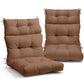 Tufted Outdoor/Indoor High Back Patio Chair Cushion, Set of 2, 46'' x 22'' - Eagle Peak Custom Canopy Tent