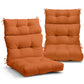 Tufted Outdoor/Indoor High Back Patio Chair Cushion, Set of 2, 46'' x 22'' - Eagle Peak Custom Canopy Tent