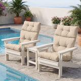 Tufted Outdoor/Indoor High Back Patio Chair Cushions, Set of 4, 46'' x 22'' - Eagle Peak